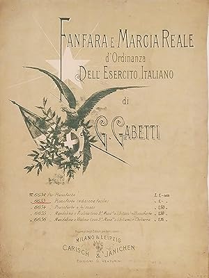 Seller image for Spartiti - Fanfara e Marcia Reale d'Ordinanza dell'Esercito Italiano - G.Gabetti for sale by Chartaland