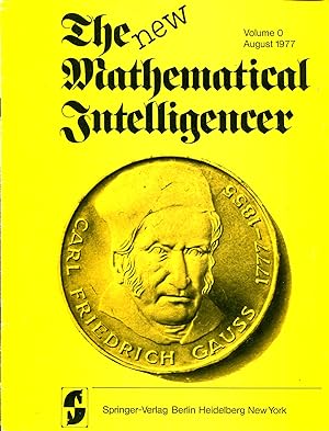 Imagen del vendedor de The Mathematical Intelligencer Volume 0 August 1977 a la venta por Sylvain Par