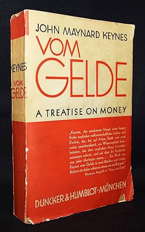 Bild des Verkufers fr Vom Gelde. (A treatise on money). Ins Deutsche bersetzt von Carl Krmer unter Mitwirkung von Louise Krmer. zum Verkauf von Antiquariat Haufe & Lutz