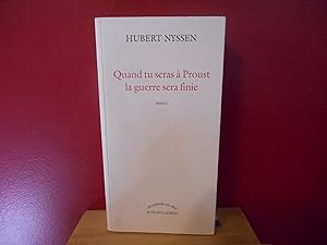 Bild des Verkufers fr Quand tu seras a proust la guerre sera zum Verkauf von La Bouquinerie  Dd