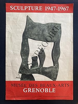 AFFICHE-MUSEE DES BEAUX-ARTS-GRENOBLE-SCULPTURE 1947-1967