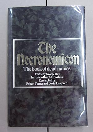 The Necronomicon; The book of dead names