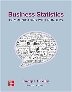 Seller image for Loose Leaf for Business Statistics: Communicating with Numbers by Jaggia, Sanjiv, Kelly, Alison [Loose Leaf ] for sale by booksXpress