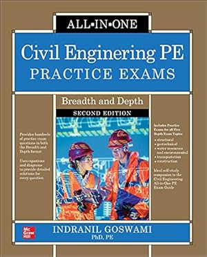Seller image for Civil Engineering PE Practice Exams: Breadth and Depth, Second Edition by Goswami, Indranil [Paperback ] for sale by booksXpress