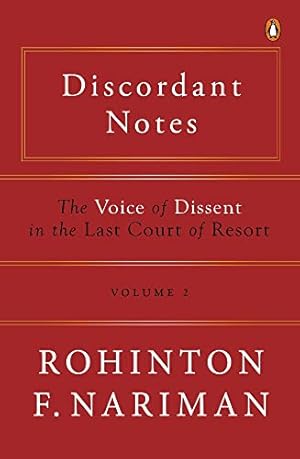 Immagine del venditore per Discordant Notes: The Voice of Dissent in the Last Court of Last Resort (2) by Nariman, Rohinton Fali [Hardcover ] venduto da booksXpress