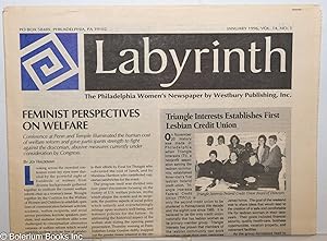Imagen del vendedor de Labyrinth: The Philadelphia Women's Newspaper; vol. 14, #1, January 1996: Feminist Perspectives on Welfare a la venta por Bolerium Books Inc.
