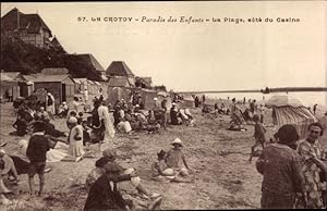 Ansichtskarte / Postkarte Le Crotoy Somme, Paradis des Enfants, la Plage, Cote du Casino