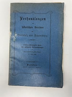 Verhandlungen des historischen Vereins von Oberpfalz und Regensburg. 67 Band u. 59 Band der neunt...