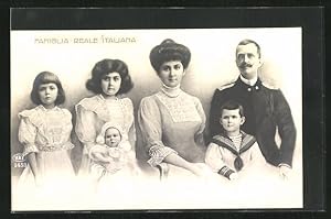 Cartolina Famiglia reale italiana