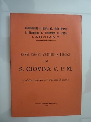 Confraternita di Maria SS. delle Grazie S. Giuseppe S. Francesco di Paola LANCIANO - CENNI STORIC...