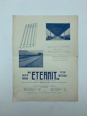 Societa' anonima Eternit. lastre ondulate Eternit di cemento-amianto (brochure pubblicitaria)