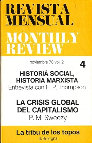 Imagen del vendedor de Revista mensual Monthly Review, vol.2, 4. Noviembre 1978. a la venta por Els llibres de la Vallrovira