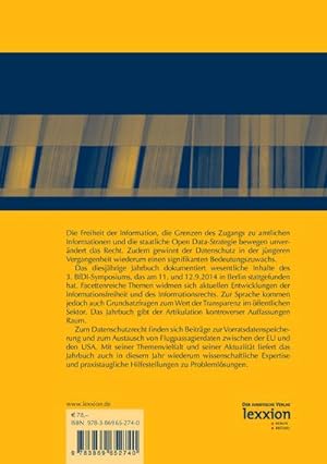 Seller image for Informationsfreiheit und Informationsrecht: Jahrbuch 2014 for sale by Rheinberg-Buch Andreas Meier eK