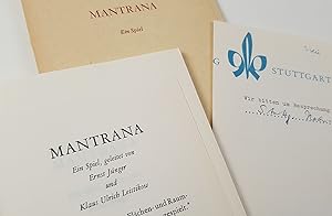 Seller image for Mantrana. Ein Spiel. - for sale by Antiquariat Tautenhahn