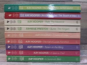 Bild des Verkufers fr 9 Kay Hooper Romance Novels (Fall of Lucas Kendrick, Raven on the zum Verkauf von Archives Books inc.