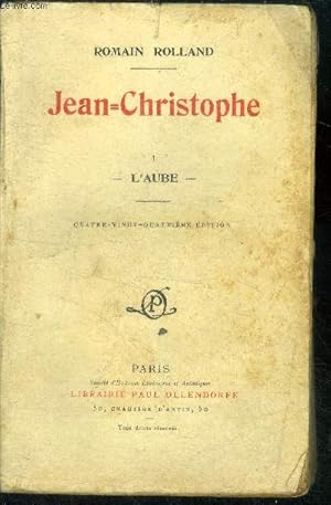 Image du vendeur pour Jean christophe - I - l'aube mis en vente par Le-Livre