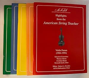 Seller image for Highlights from the American String Teacher (5 volumes - Violin, Harp, Viola, Double Bass, and Cello Forums - 1984-1994) for sale by Cleveland Book Company, ABAA