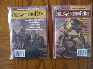 Seller image for The Magazine of Fantasy & Science Fiction Two Digest Lot Serializing Matthew Hughes' "The Helper and His Hero" - February (Feb) and March (Mar) 2007 for sale by Clarkean Books