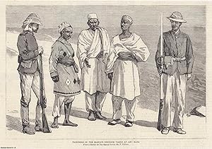 Mahdist War. Prisoners in The Mahdi's Uniform taken at Abu Klea. An original print from the Graph...