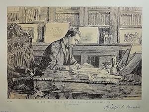 Lord Randolph Churchill, M.P. ; Celebrities of The Day. Father of the British Prime Minister, Sir...