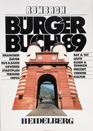 Bild des Verkufers fr Rombach Brgerbuch 1989 Heidelberg. zum Verkauf von Antiquariat Richart Kulbach