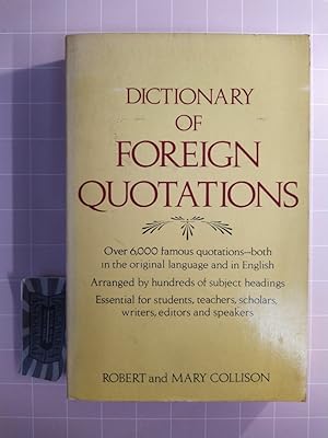 Seller image for Dictionary of Foreign Quotations. for sale by Druckwaren Antiquariat