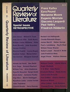 Bild des Verkufers fr Quarterly Review of Literature: Special Issues Retrospective zum Verkauf von Between the Covers-Rare Books, Inc. ABAA