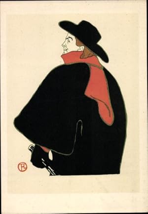 Bild des Verkufers fr Knstler Ansichtskarte / Postkarte de Toulouse Lautrec, Henri, Aristide Bruant zum Verkauf von akpool GmbH