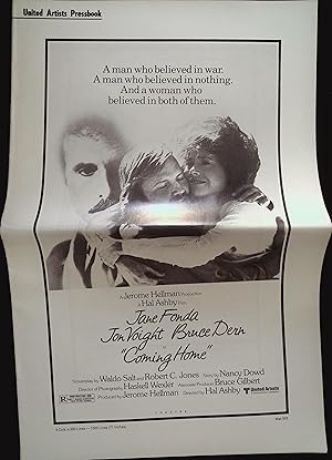 Seller image for Coming Home Pressbook 1978 Jane Fonda, Jon Voight for sale by AcornBooksNH