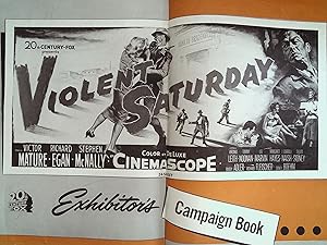 Seller image for Violent Saturday Pressbook 1955 Victor Mature, Richard Egan for sale by AcornBooksNH