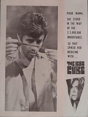Seller image for The Big Cube Herald 1969 Lana Turner, George Chakiris, Richard Egan for sale by AcornBooksNH