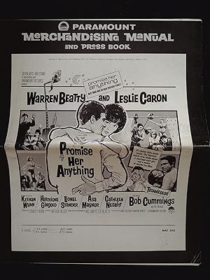 Seller image for Promise Her Anything Pressbook 1966 Warren Beatty, Leslie Caron for sale by AcornBooksNH