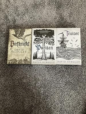 Seller image for BIRTHRIGHT, PURITAN, TRAITOR: 3 x SIGNED UK FIRST EDITION HARDCOVER SET for sale by Books for Collectors
