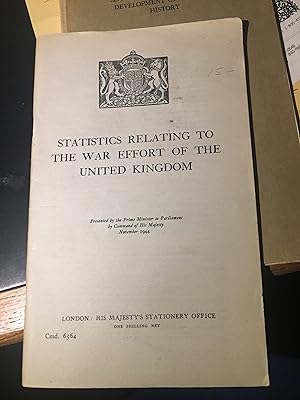 Seller image for Statistics Relating to the War Effort of the United Kingdom. for sale by Bristlecone Books  RMABA