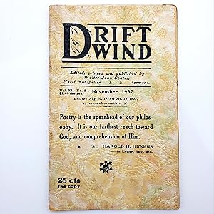 Seller image for Driftwind, Vol. 12, No. 5, November 1937 for sale by Memento Mori Fine and Rare Books