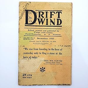 Seller image for Driftwind, Vol. 12, No. 6, December 1937 for sale by Memento Mori Fine and Rare Books