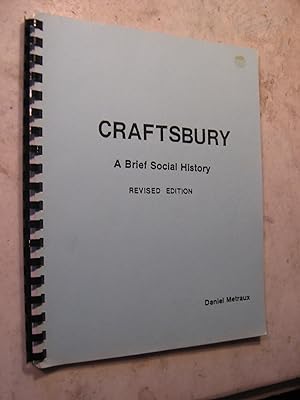 Craftsbury, A Brief Social History