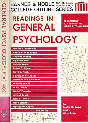 Seller image for Readings in General Psychology for sale by Yosemite Street Books