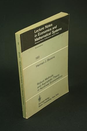 Immagine del venditore per Robust methods and asymptotic theory in nonlinear econometrics. venduto da Steven Wolfe Books