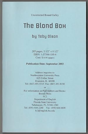 Bild des Verkufers fr The Blond Box zum Verkauf von Jeff Hirsch Books, ABAA
