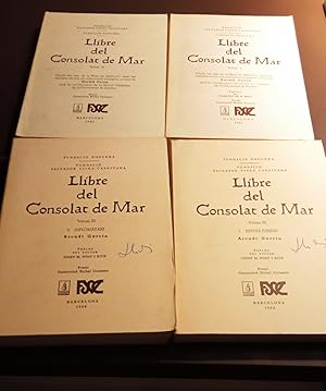 Seller image for LLIBRE DEL CONSOLAT DE MAR. 4 TOMOS for sale by Libreria Castrillo