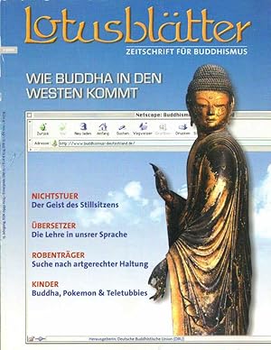 Bild des Verkufers fr Lotusbltter. Zeitschrift fr Buddhismus. Ausgabe 1/2001: Wie Buddha in den Westen kommt. zum Verkauf von Buch von den Driesch