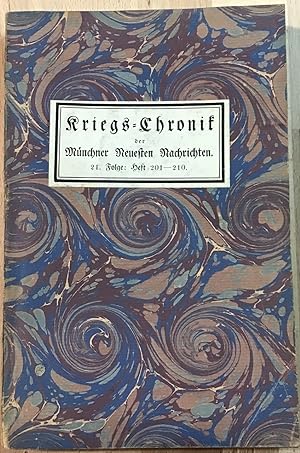 Seller image for Kriegs-Chronik der Mnchner neuesten Nachrichten 21. Folge 1916, Heft 201-210 for sale by Antiquariat Peda
