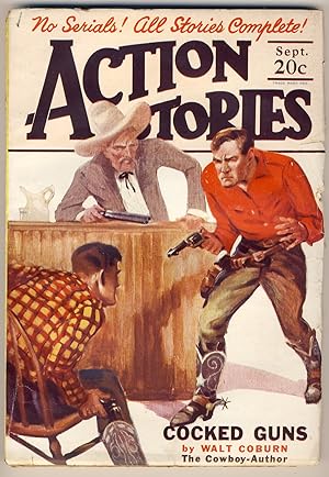 Image du vendeur pour ACTION STORIES - September 1927 mis en vente par Gene Zombolas