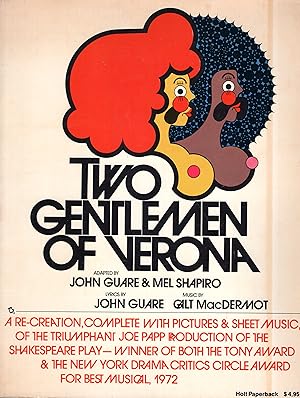 Seller image for Two Gentlemen of Verona: A Re-Creation, Complete with Pictures and Sheet Music for sale by A Cappella Books, Inc.