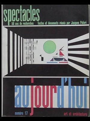 AUJOURD'HUI ART ET ARCHITECTURE n°17 1958 SPECTACLES, THEATRE, SCENOGRAPHIE