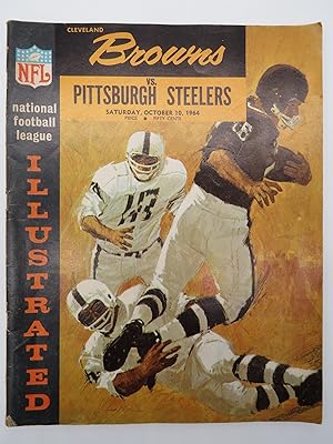 NFL CLEVELAND BROWNS VS PITTSBURGH STEELERS PROGRAM, OCTOBER 10, 1964