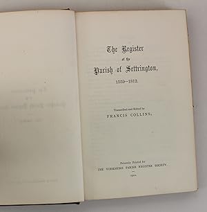 The Register of the Parish of Settrington