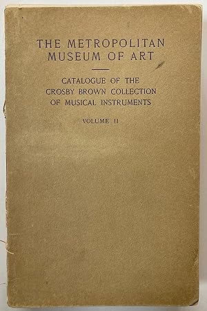 Catalogue of the Crosby Brown Collection of musical instruments Volume II : Oceanica and America