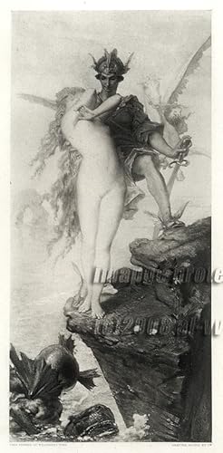 PERSEUS AND ANDROMEDA 1883 PHOTOGRAVURE From the original painting by Charles Edward De Beaumont